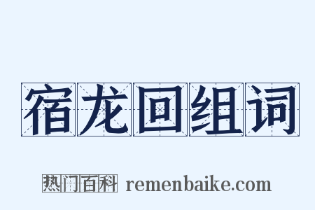 宿龙回组词是什么意思的图片